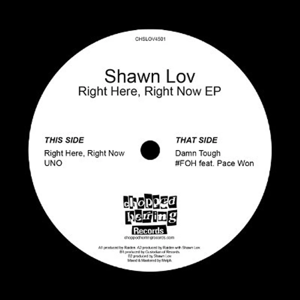 Shawn Lov - Right Here, Right Now EP