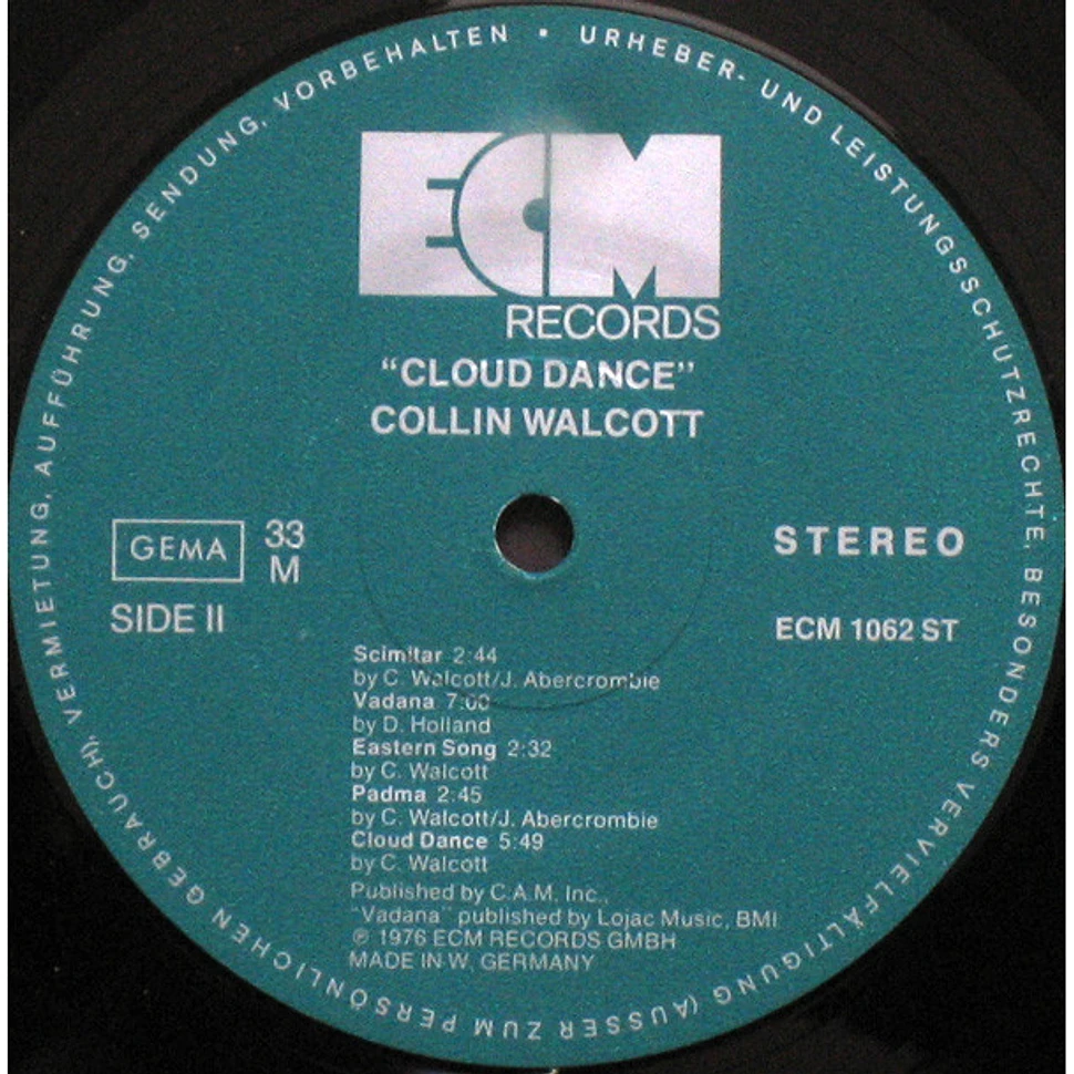 Collin Walcott - Cloud Dance