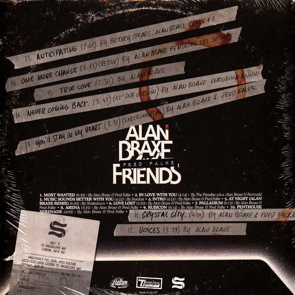 Alan Braxe & Friends - The Upper Cuts 2023 Colored Vinyl Edition