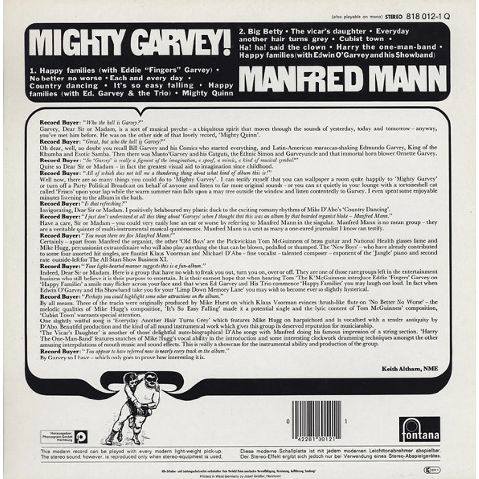 Manfred Mann - Mighty Garvey!