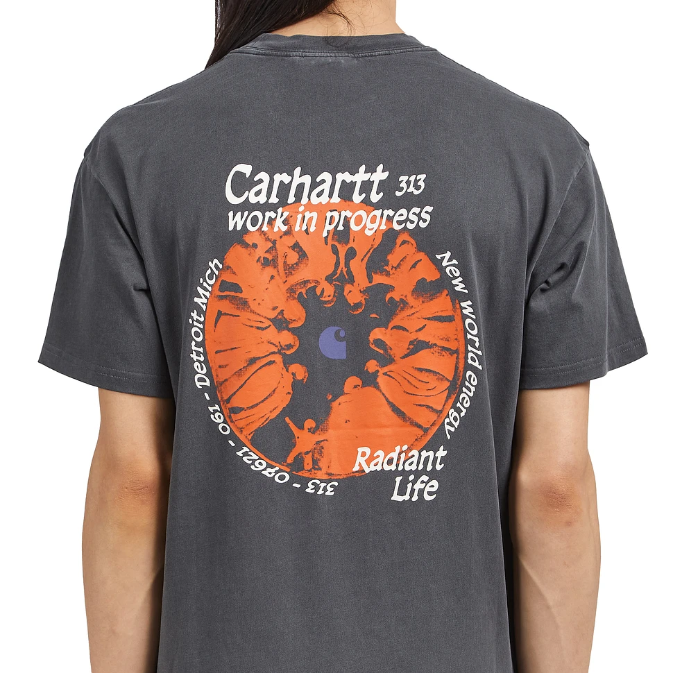 CARHARTT WIP RADIANT CREW NECK T-SHIRT IN SOLID COLOR COTTON