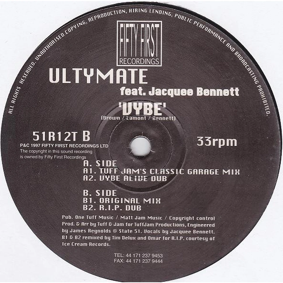 Ultymate Feat. Jacquee Bennett - Vybe