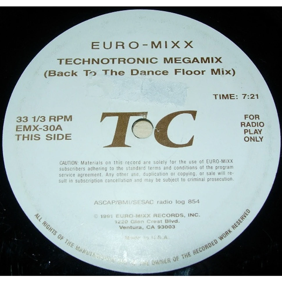 Technotronic, Stevie B - Technotronic Megamix / The Stevie B. Megamix ...