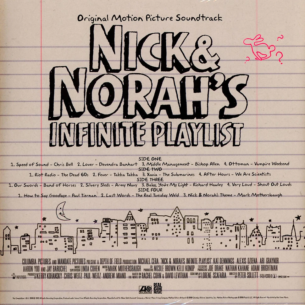 V.A. - OST Nick & Norah's Infinite Playlist 15th Anniversary Scrapbook Yellow Vinyl Edition