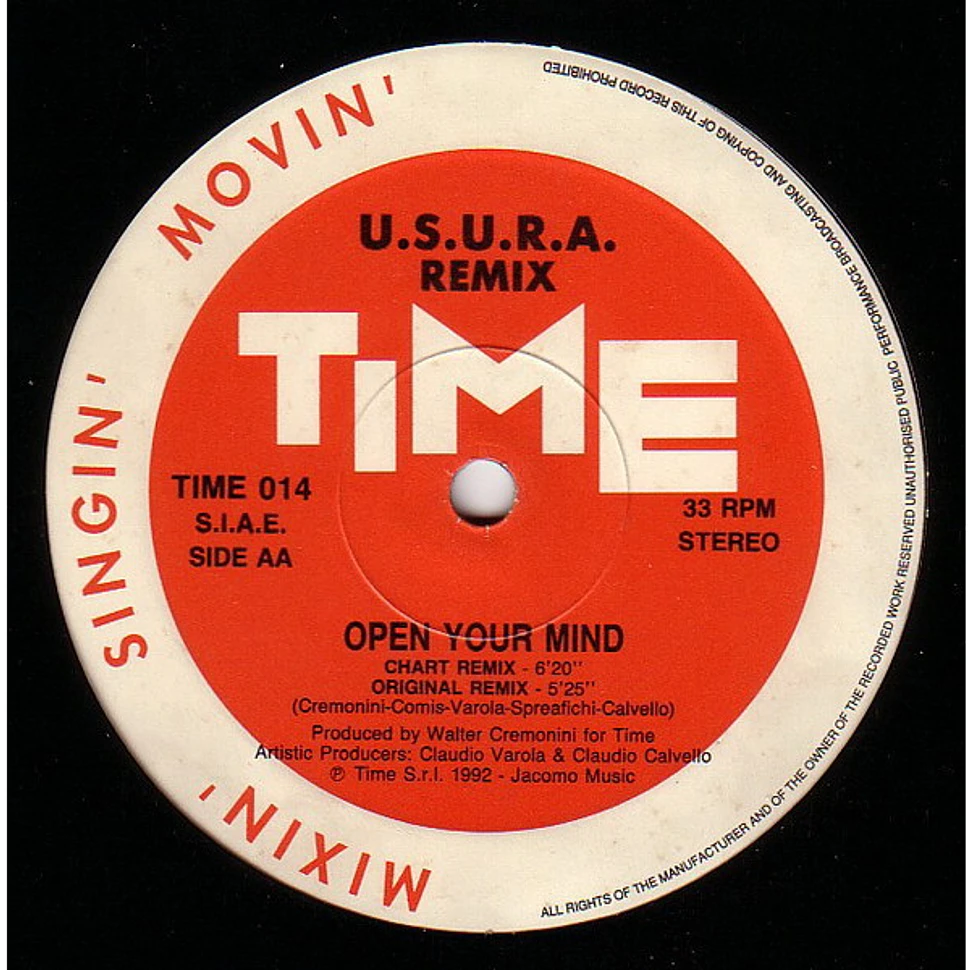 U.S.U.R.A. - Open Your Mind (Remixes)