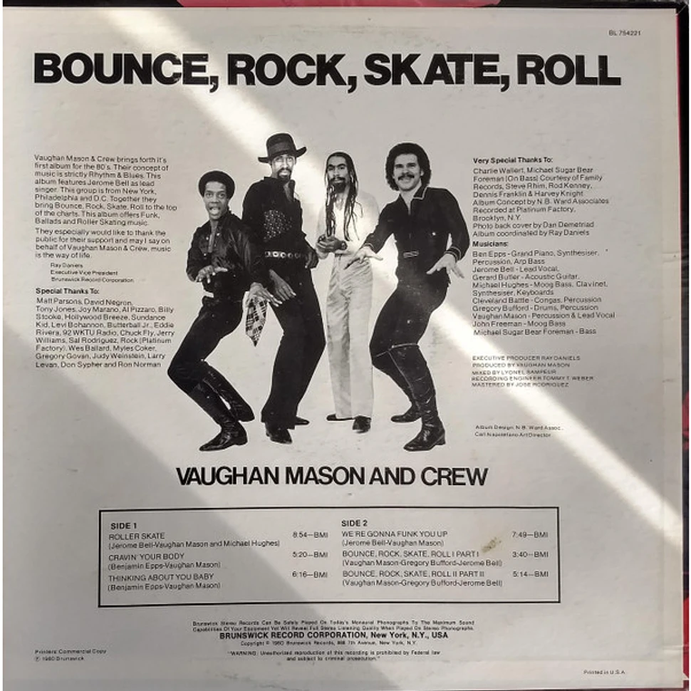 Vaughan Mason & Crew - Bounce, Rock, Skate, Roll