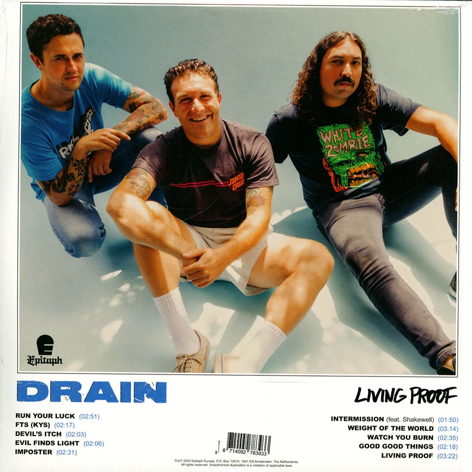 Drain - Living Proof White / Purple Vinyl Edition