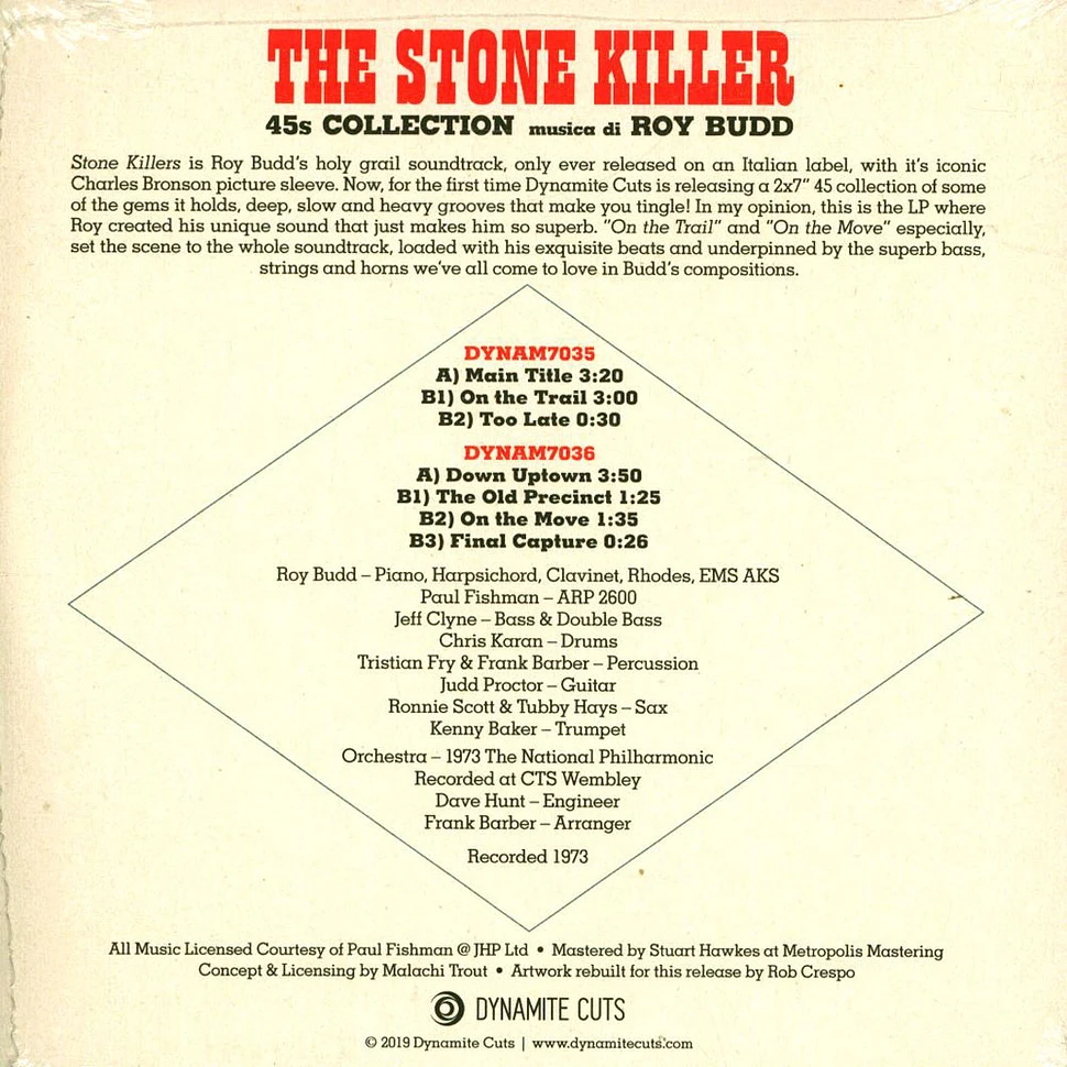 Roy Budd - Stone Killer 45s Collection