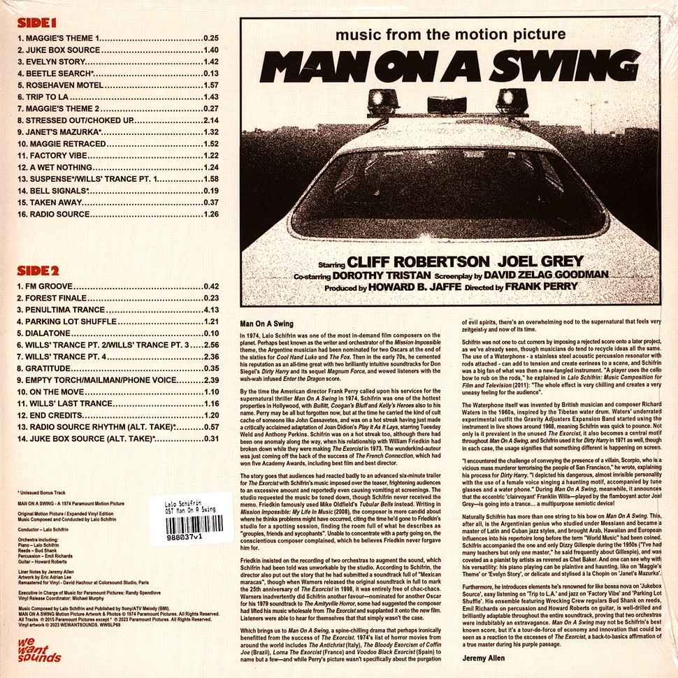 Lalo Schifrin - OST Man On A Swing