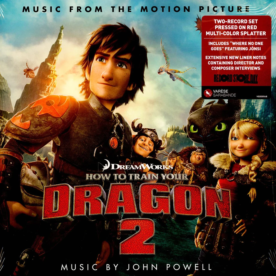 John Powell - OST How To Train Your Dragon 2 Record Store Day 2023 Red Multicolored Vinyl Edition
