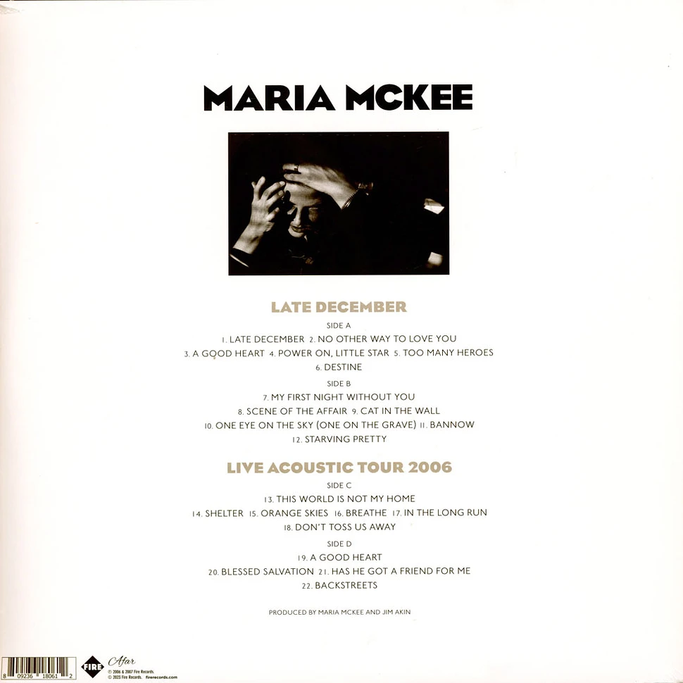 Maria McKee - Late December/Live Acoustic Record Store Day 2023 Edition