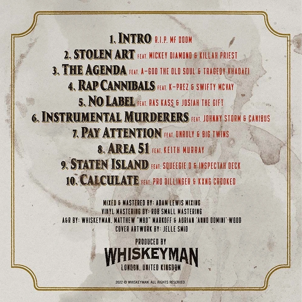 Whiskeyman - Only Built 4 Fusin' Drinx Red Vinyl