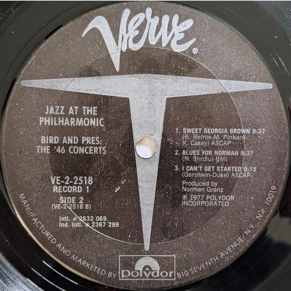 Jazz At The Philharmonic - Bird And Pres: The '46 Concerts