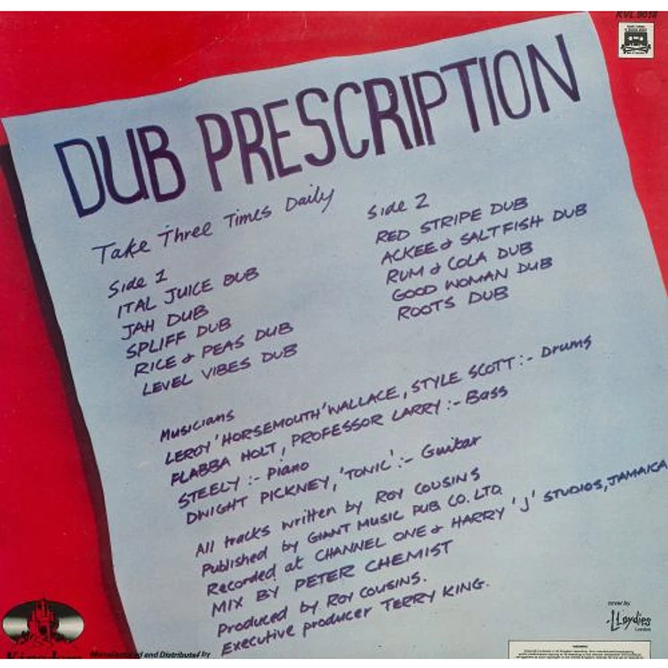 Peter Chemist - Dub Prescription