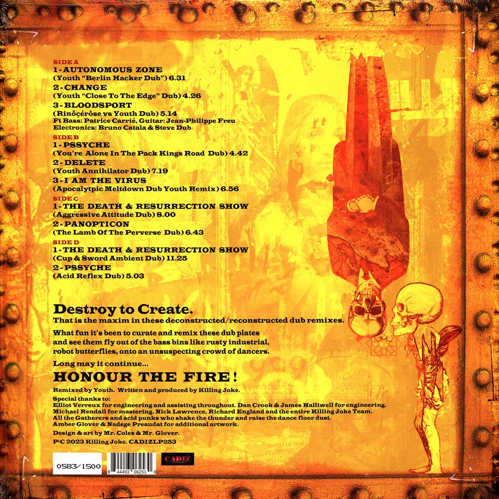 Killing Joke - In Dub Rewind Volume 2 Yellow Vinyl Edition