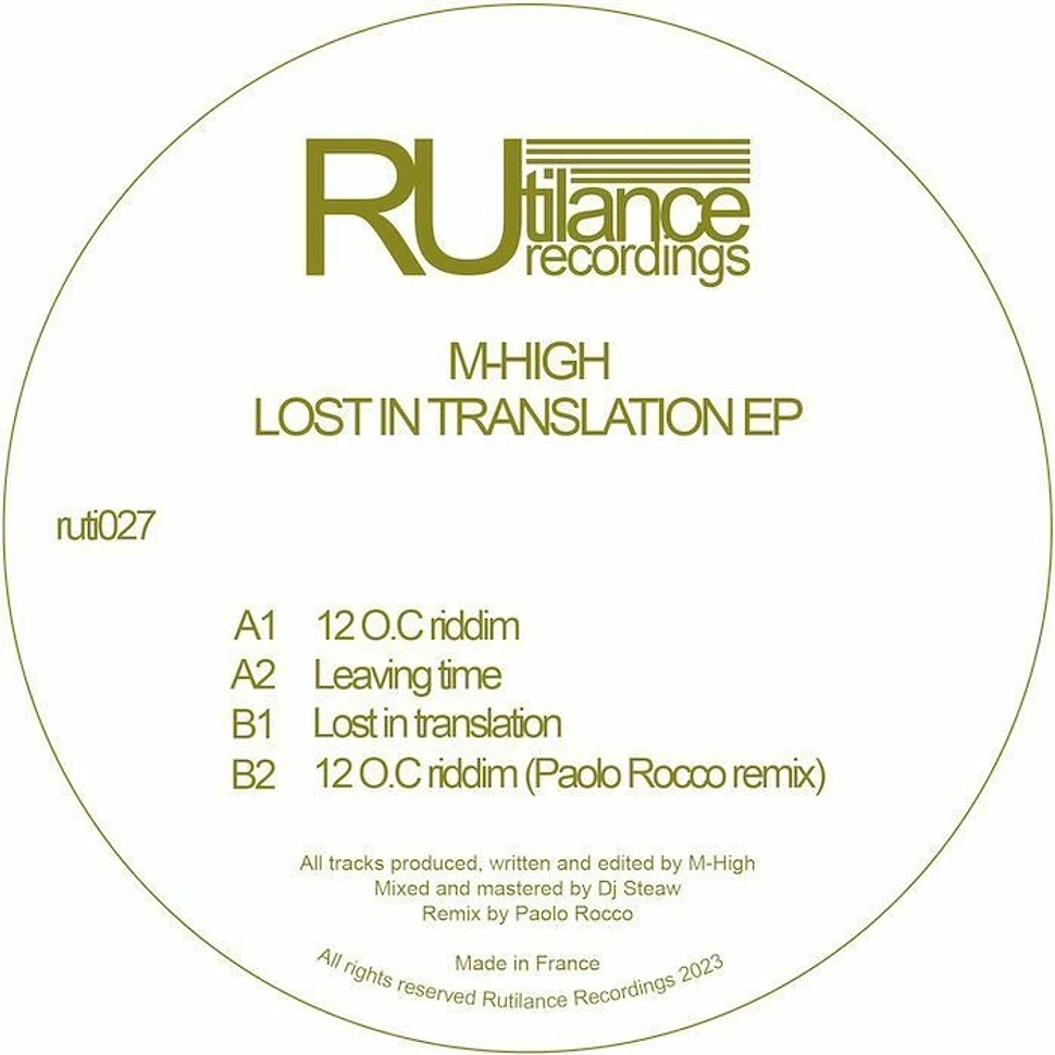 M-High - Lost In Translation EP