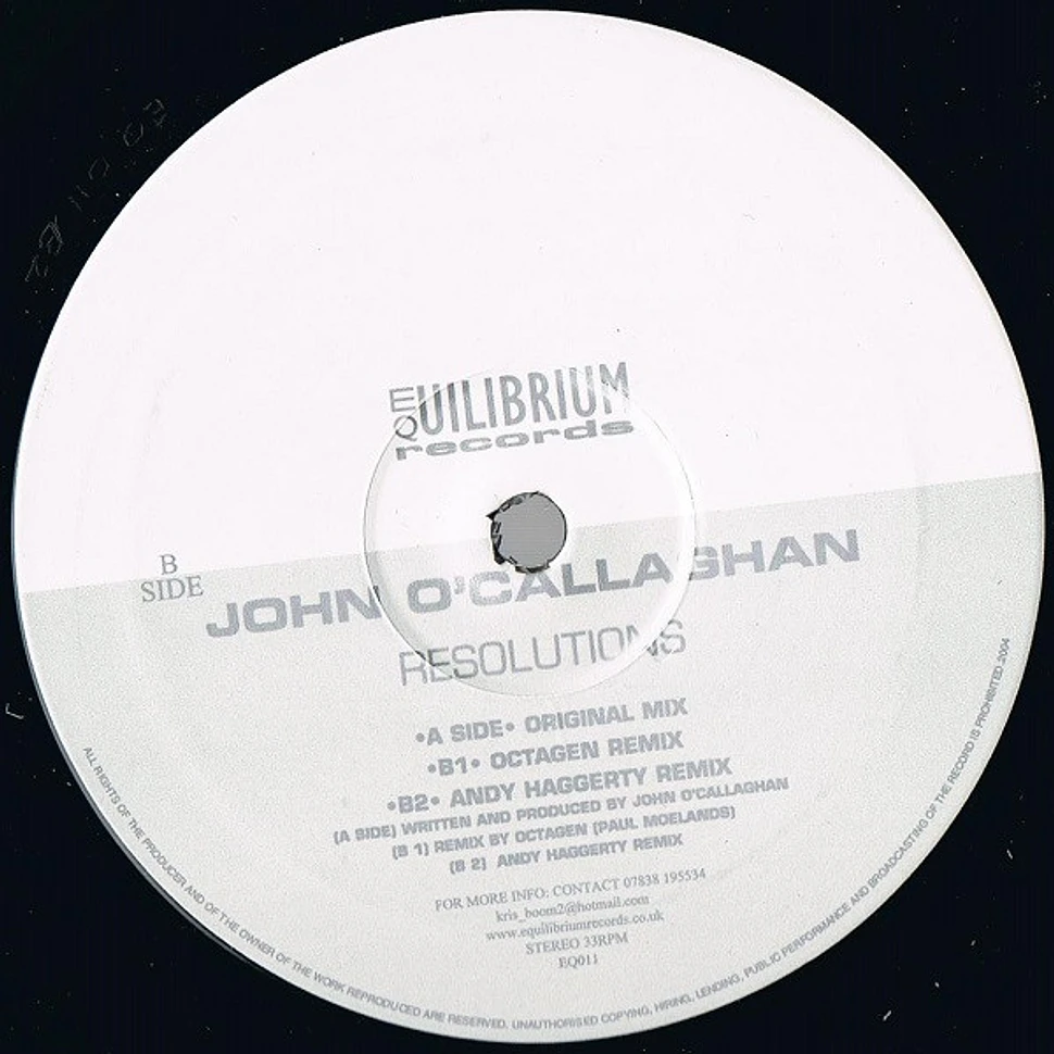 John O'Callaghan - Resolutions