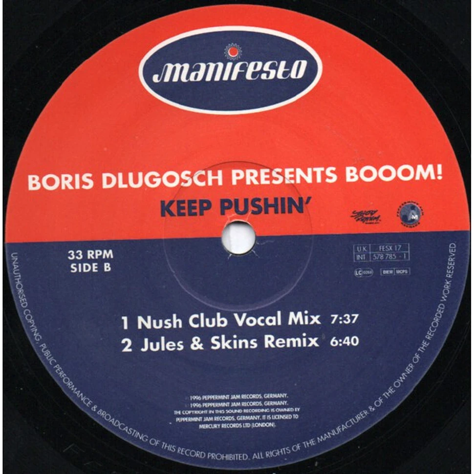 Boris Dlugosch Presents Booom! - Keep Pushin'