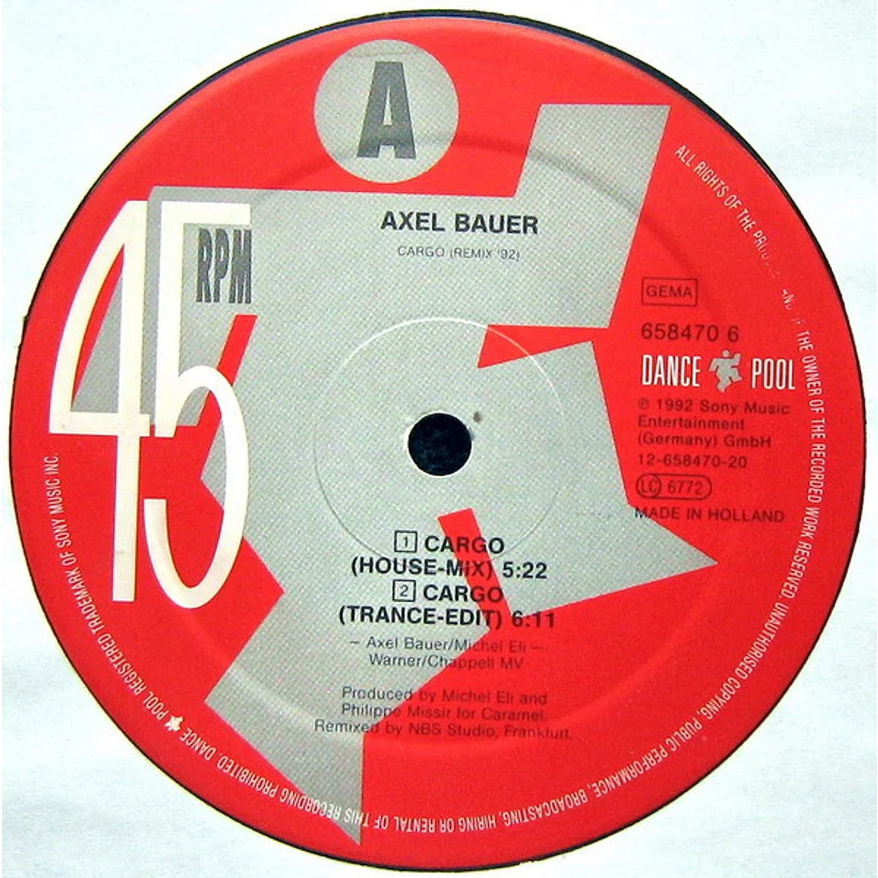 Axel Bauer - Cargo Remix '92