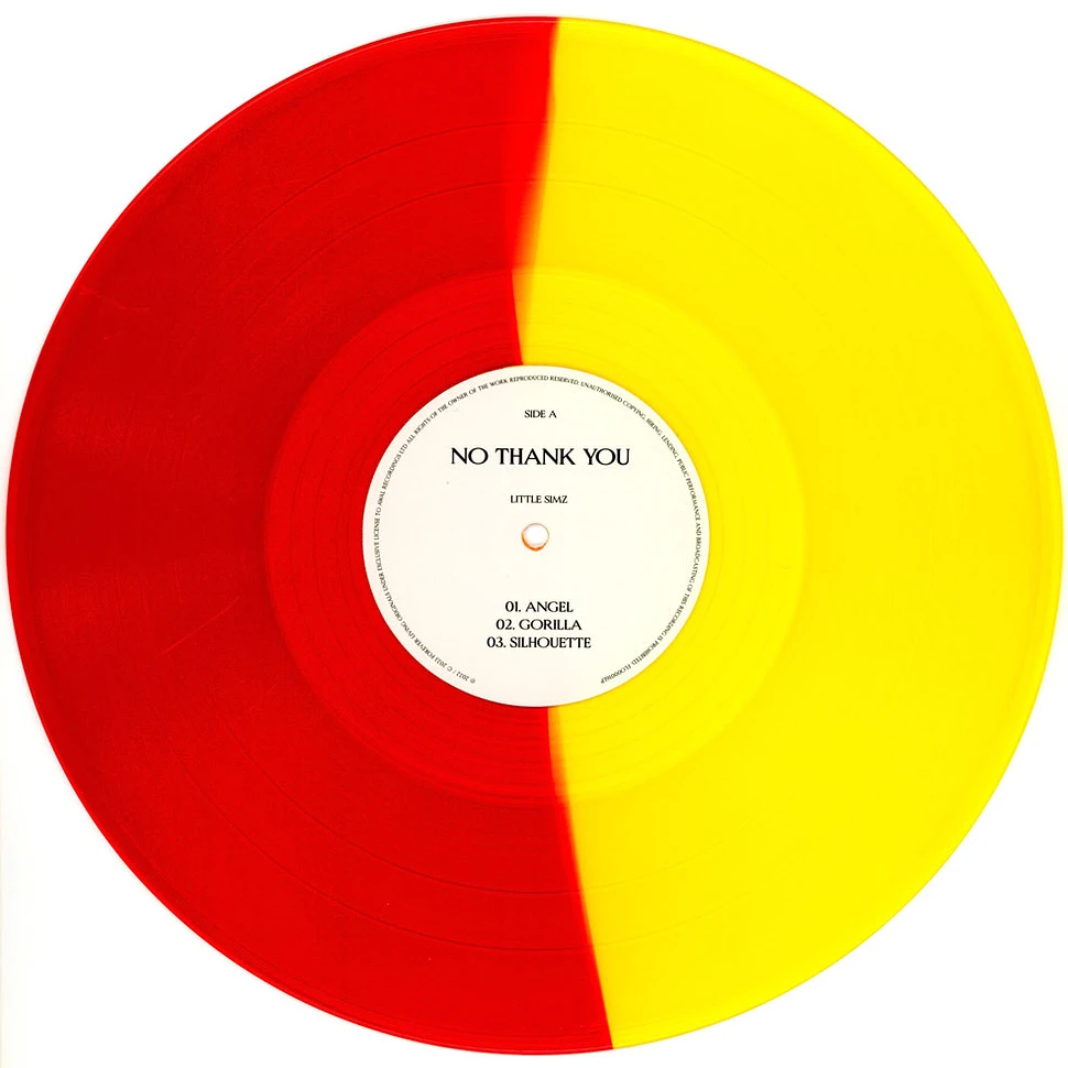 Little Simz - NO THANK YOU Yellow & Orange Split Colored Vinyl Edition