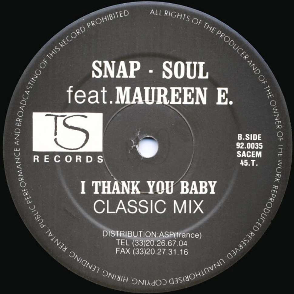 Snap-Soul Featuring Maureen E. - I Thank You Baby