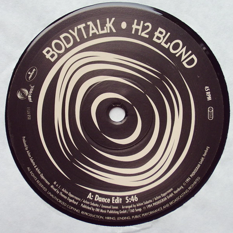 H2Blond - Bodytalk