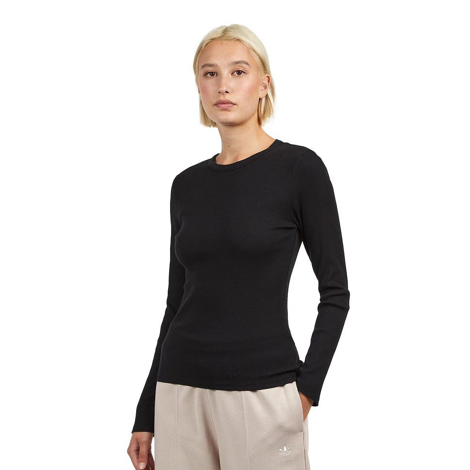 Standard Women Grey) (Heather - Organic Rib T-Shirt | Colorful HHV LS