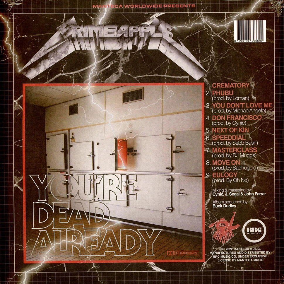 Crimeapple - You're Dead Already Black Vinyl Edition