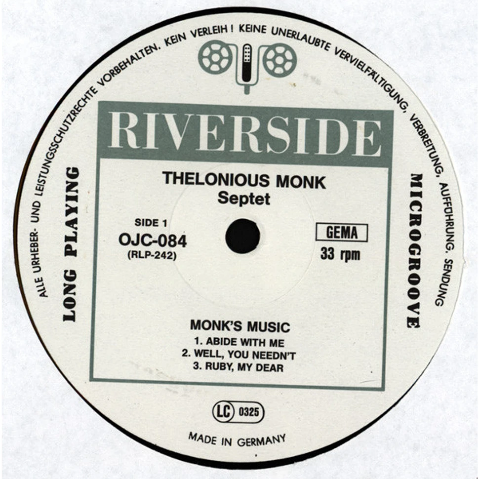 Thelonious Monk Septet - Monk's Music