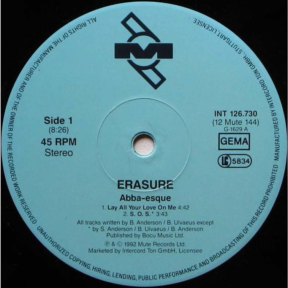 Erasure - Abba-Esque