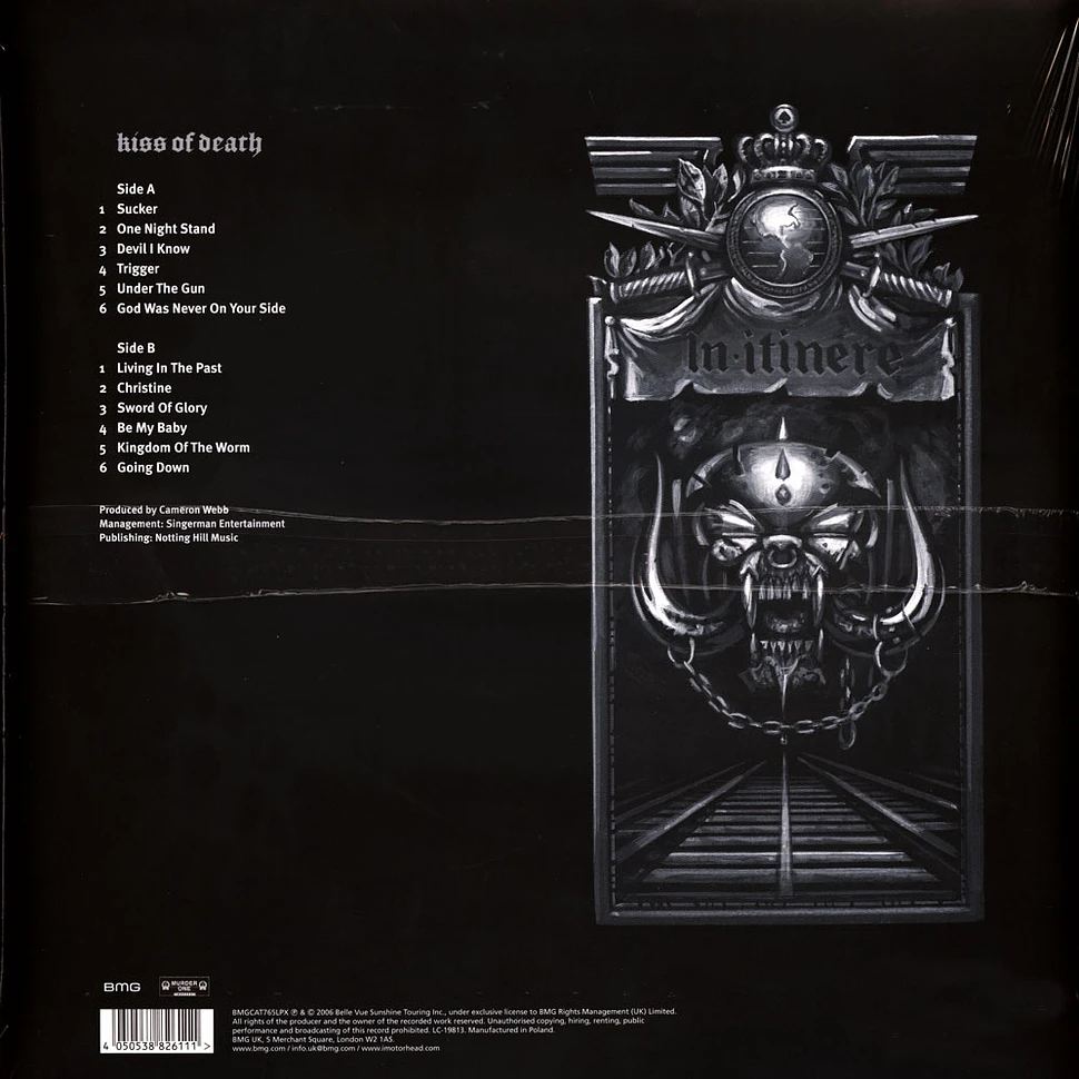 Motörhead - Kiss Of Death Limited Silver Vinyl Edition