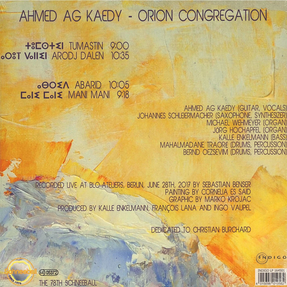 Ahmed Ag Kaedy - Orion Congregation