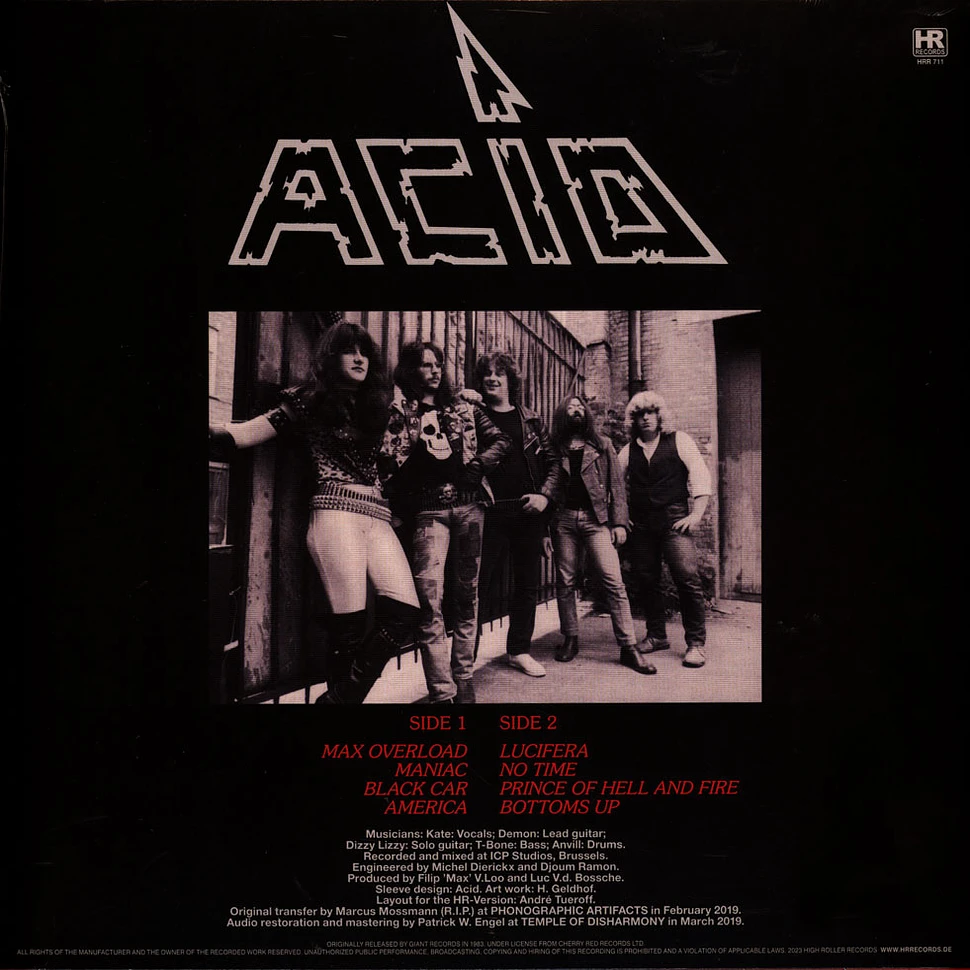 Acid - Maniac Black Vinyl Edition