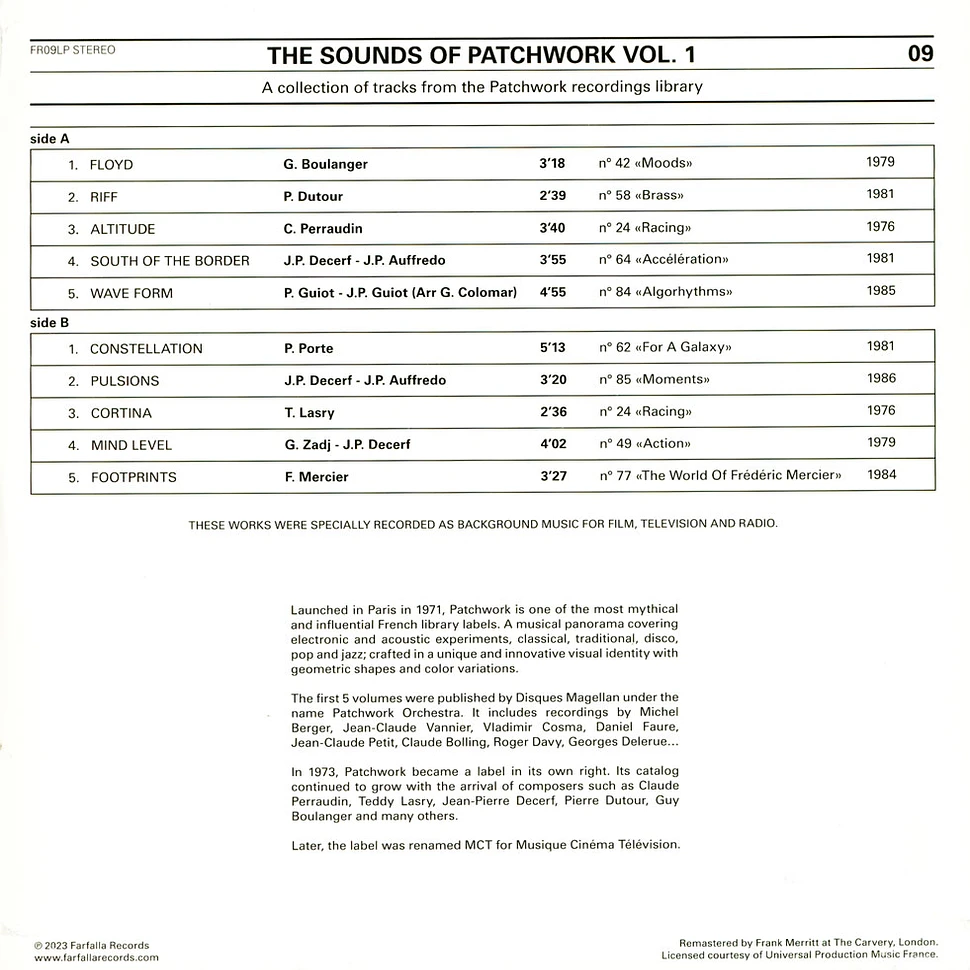 V.A. - The Sounds Of Patchwork Volume 1