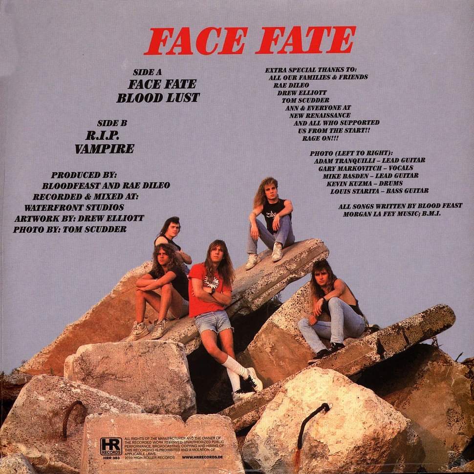 Blood Feast - Face Fate Purple Vinyl Edition