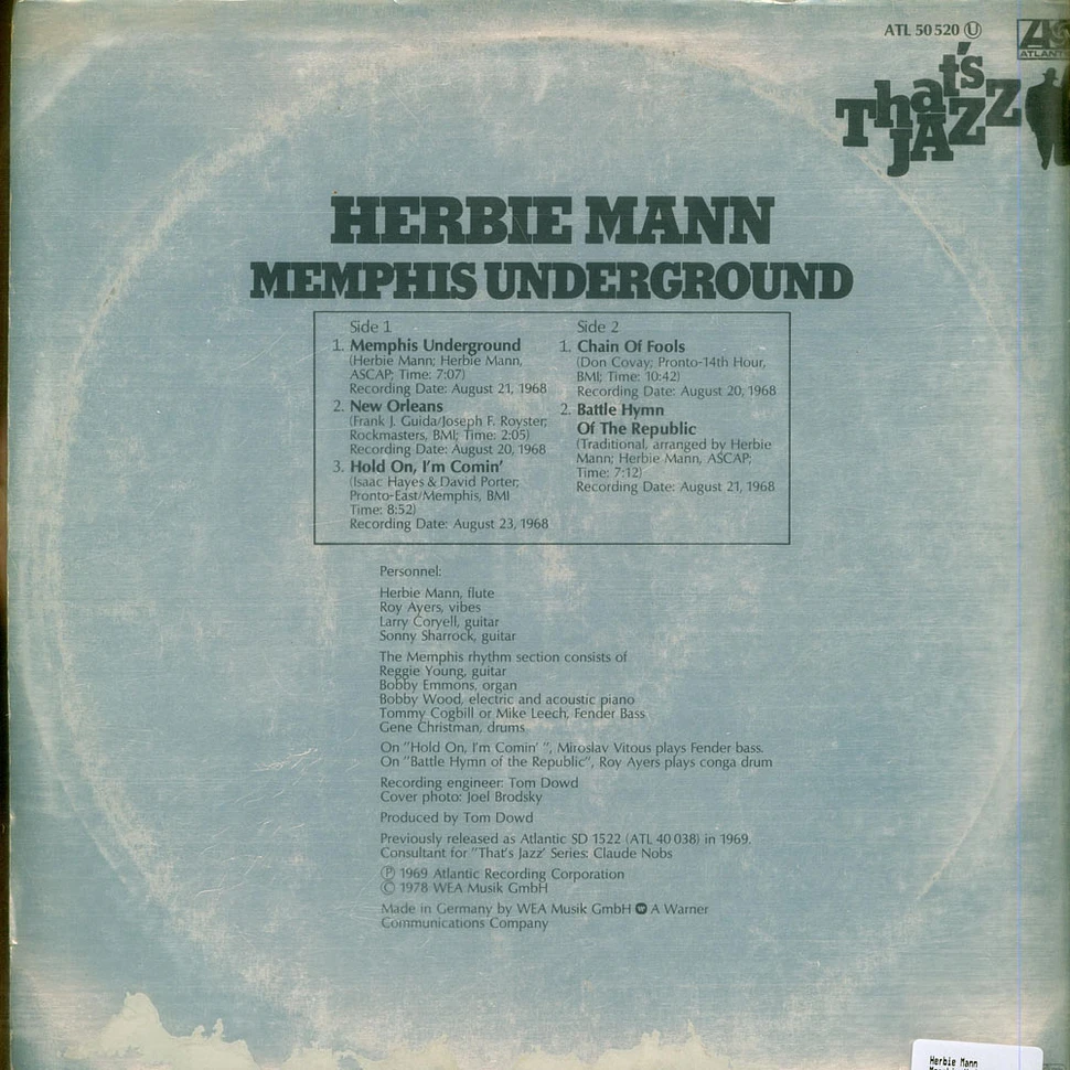 Herbie Mann - Memphis Underground Thats Jazz