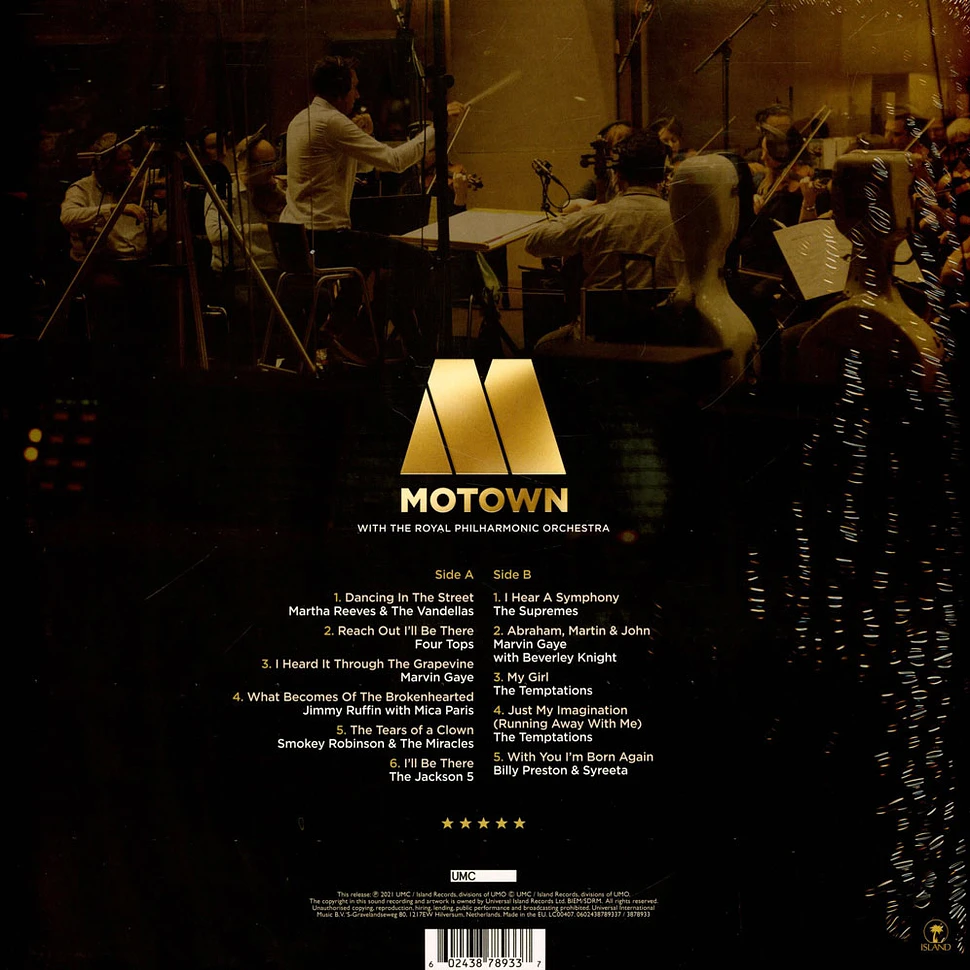 The Royal Philharmonic Orchestra - Motown: A Symphony Of Soul Gold Vinyl Edition