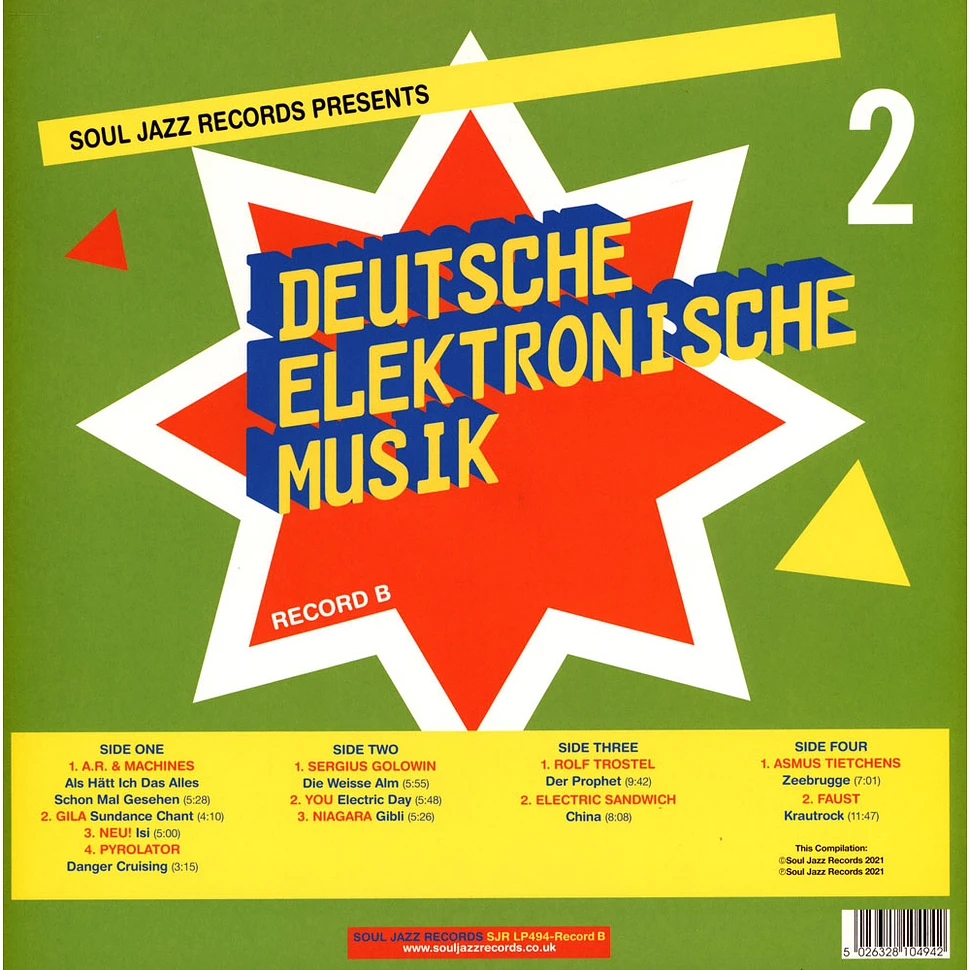 V.A. - Deutsche Elektronische Musik 2 (Experimental German Rock And Electronic Musik 1971-83) (Record B)