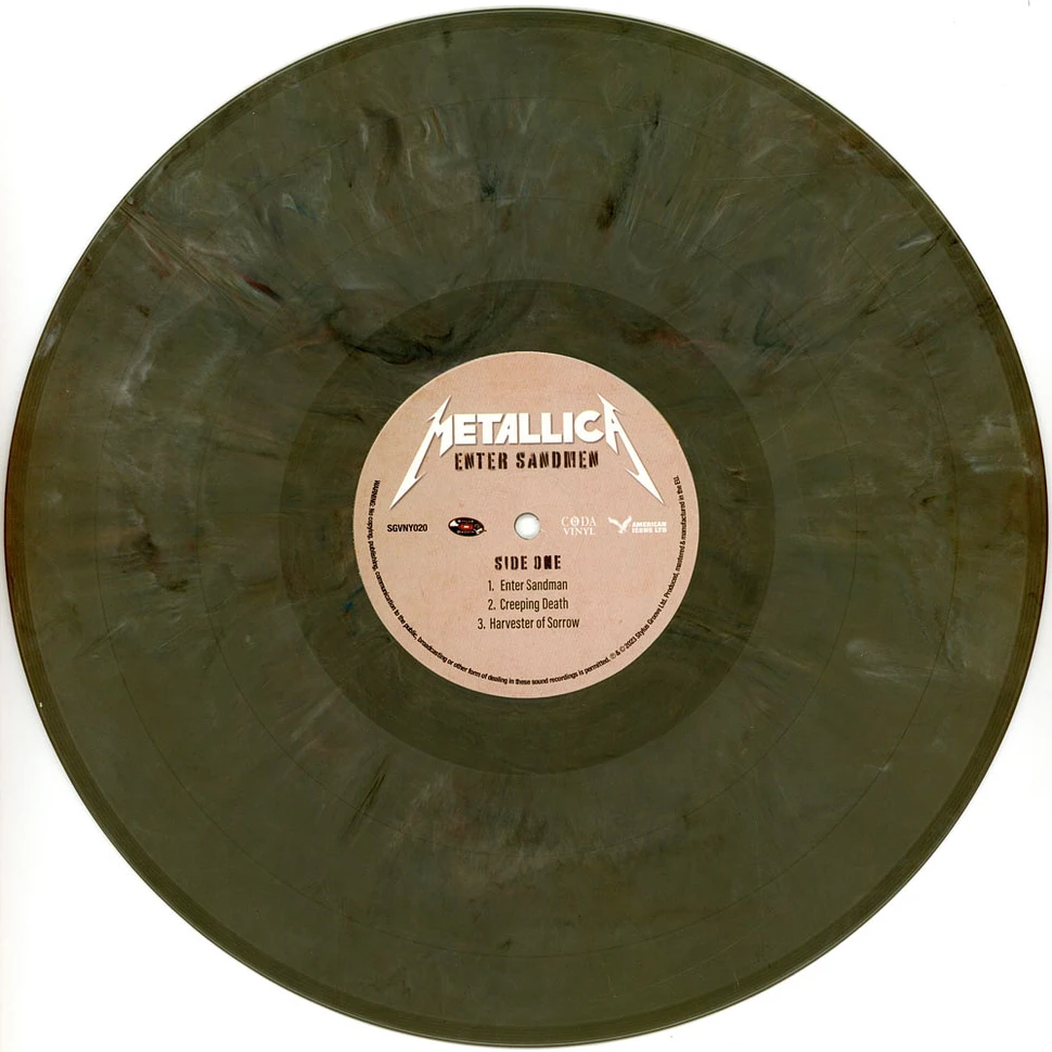 Compra Vinilo Metallica - Enter Sandmen (Multi Coloured Marble Vinyl)