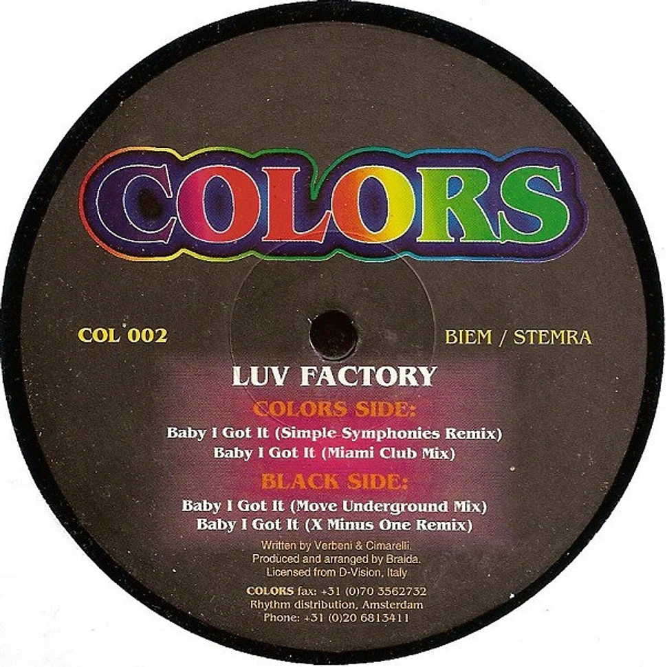 Luv Factory - Baby I Got It