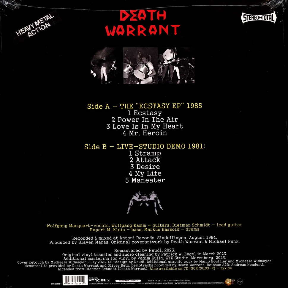 Death Warrant - Extasy