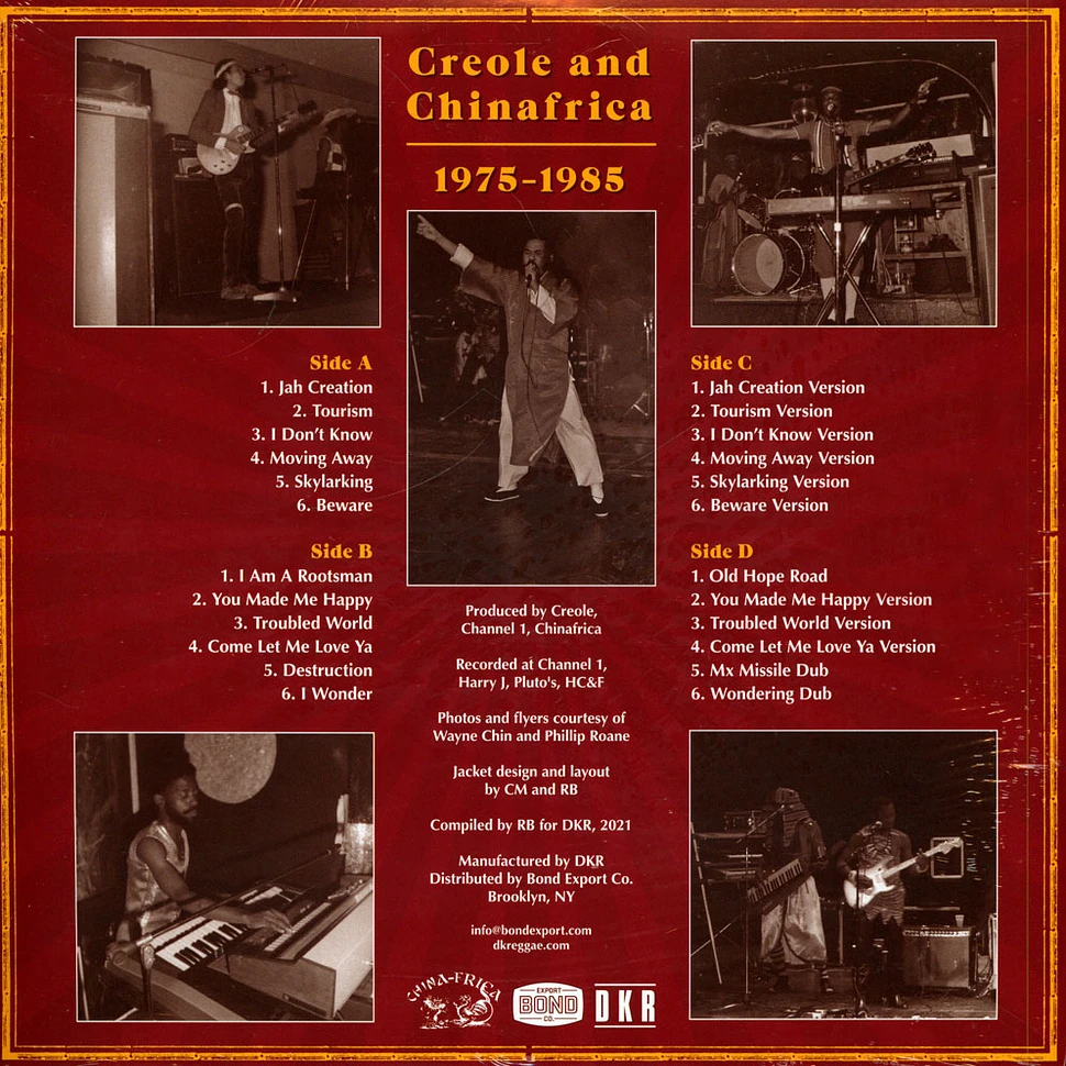 Creole And Chinafrica - Journey From Creation 1975 - 1985