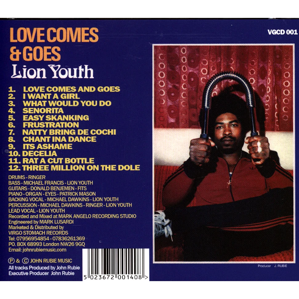 Lion Youth - Love Comes & Goes