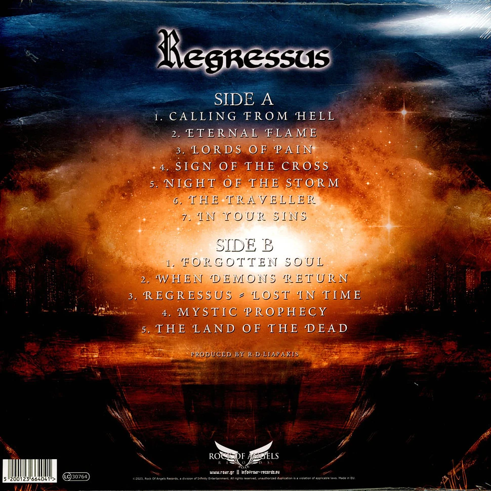 Mystic Prophecy - Regressus Limited Black Vinyl Edition