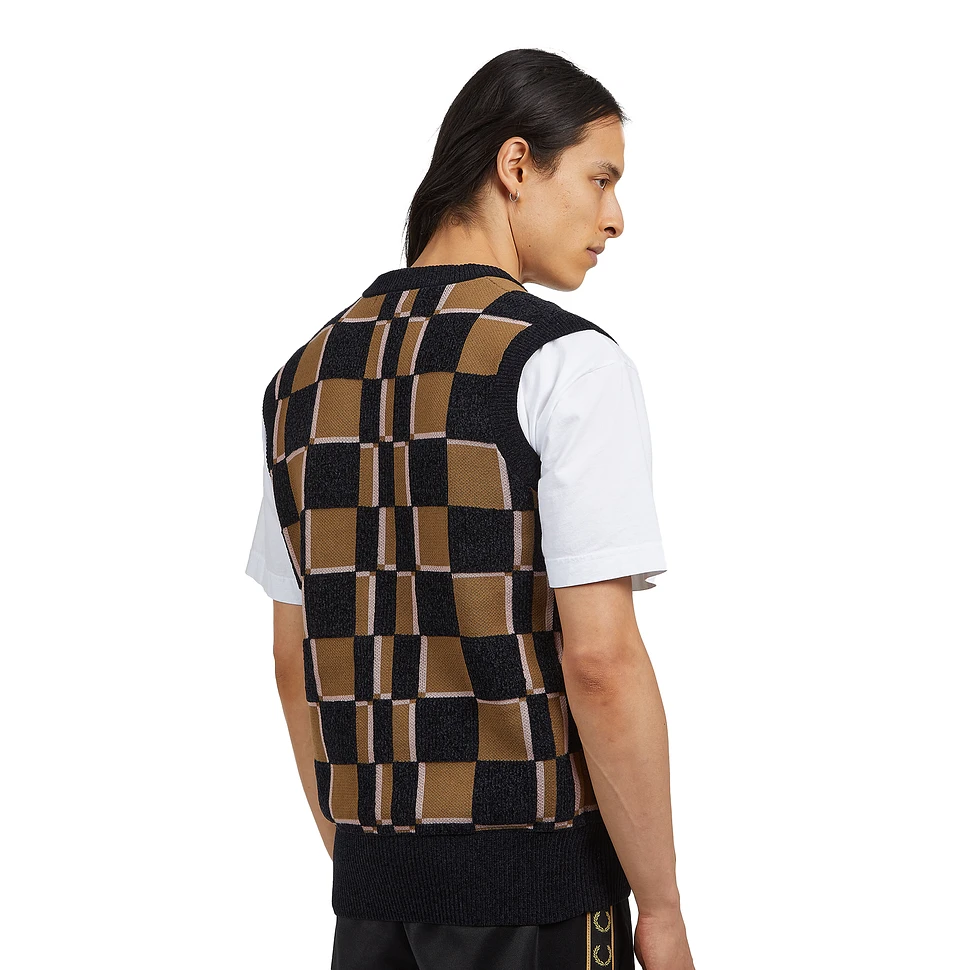 Fred Perry - Glitch Chequerboard Tank