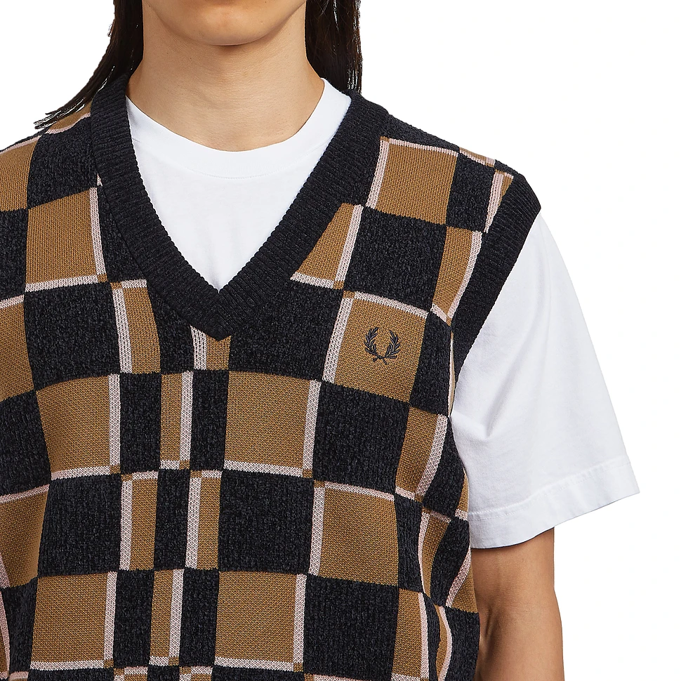 Fred Perry - Glitch Chequerboard Tank