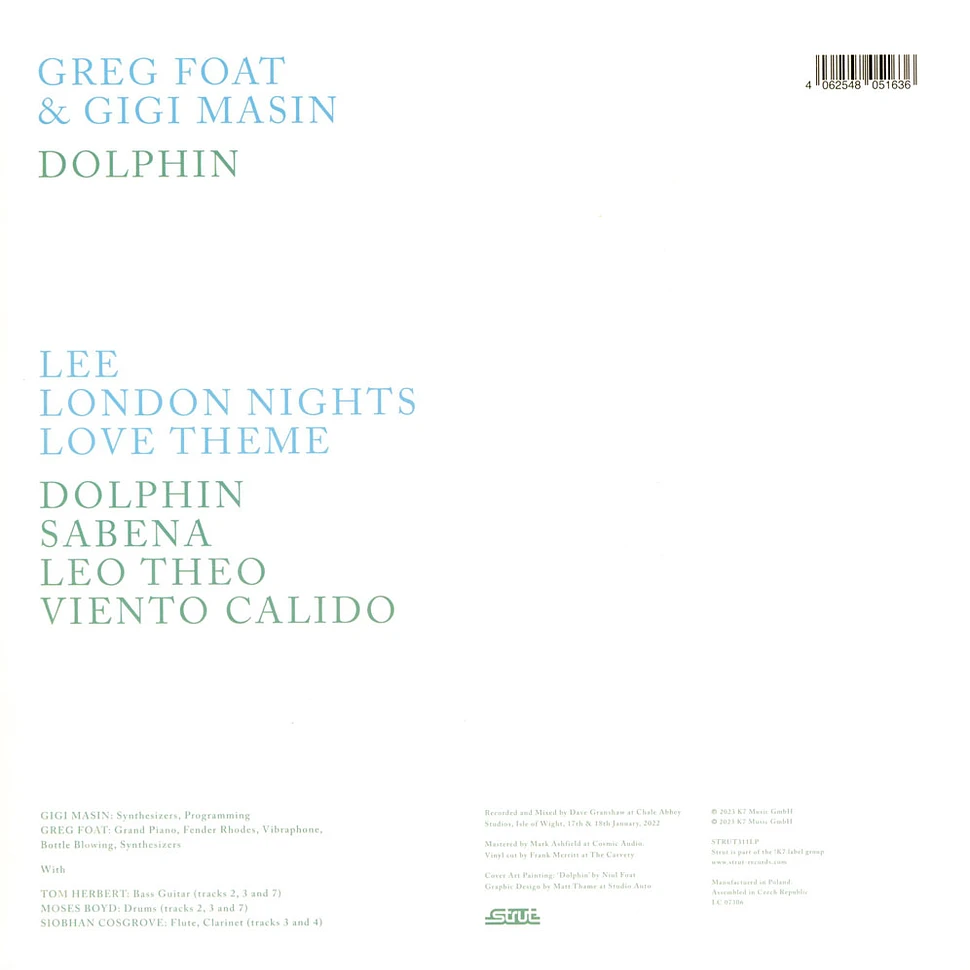 Greg Foat / Gigi Masin - Dolphin Black Vinyl Edition