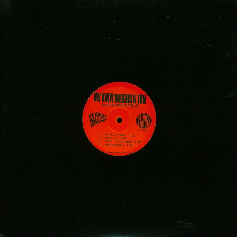 Peanut Butter Wolf My Vinyl Weighs A Ton (Instrumentals) Vinyl 2LP  1998 US Original HHV