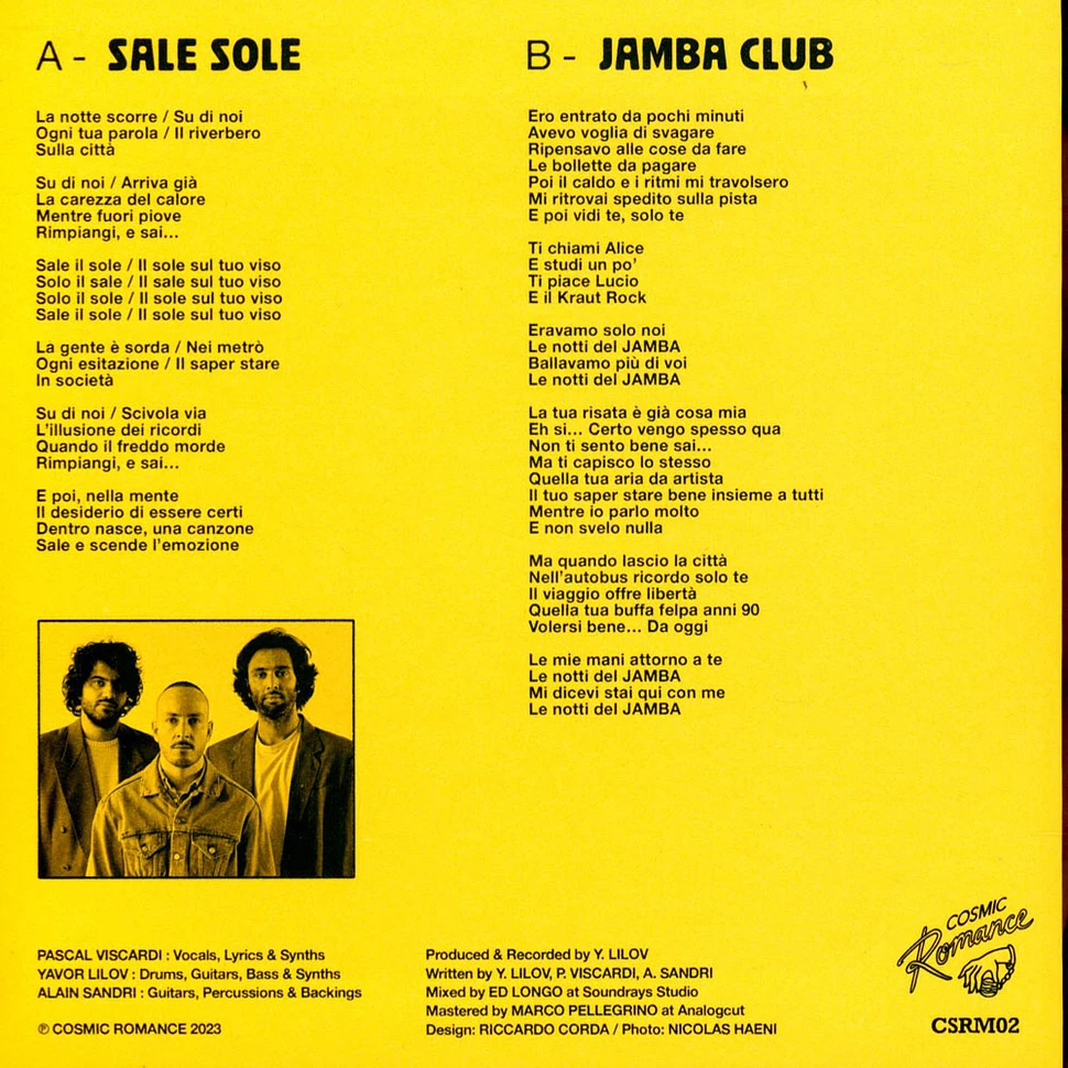 Viscardi & Il Duo Magnetico - Sale Sole / Jamba Club