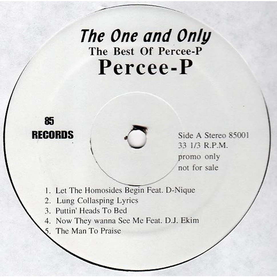 Percee P - The One And Only - 洋楽